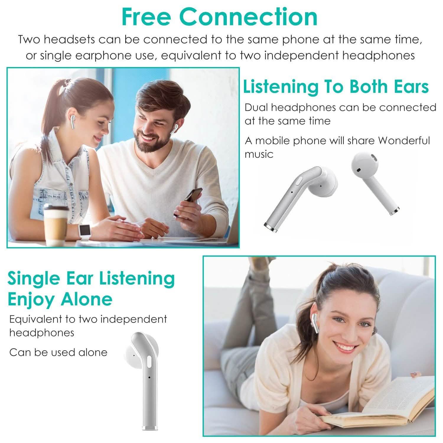 IPX5 Waterproof Wireless 5.0 TWS Earbuds