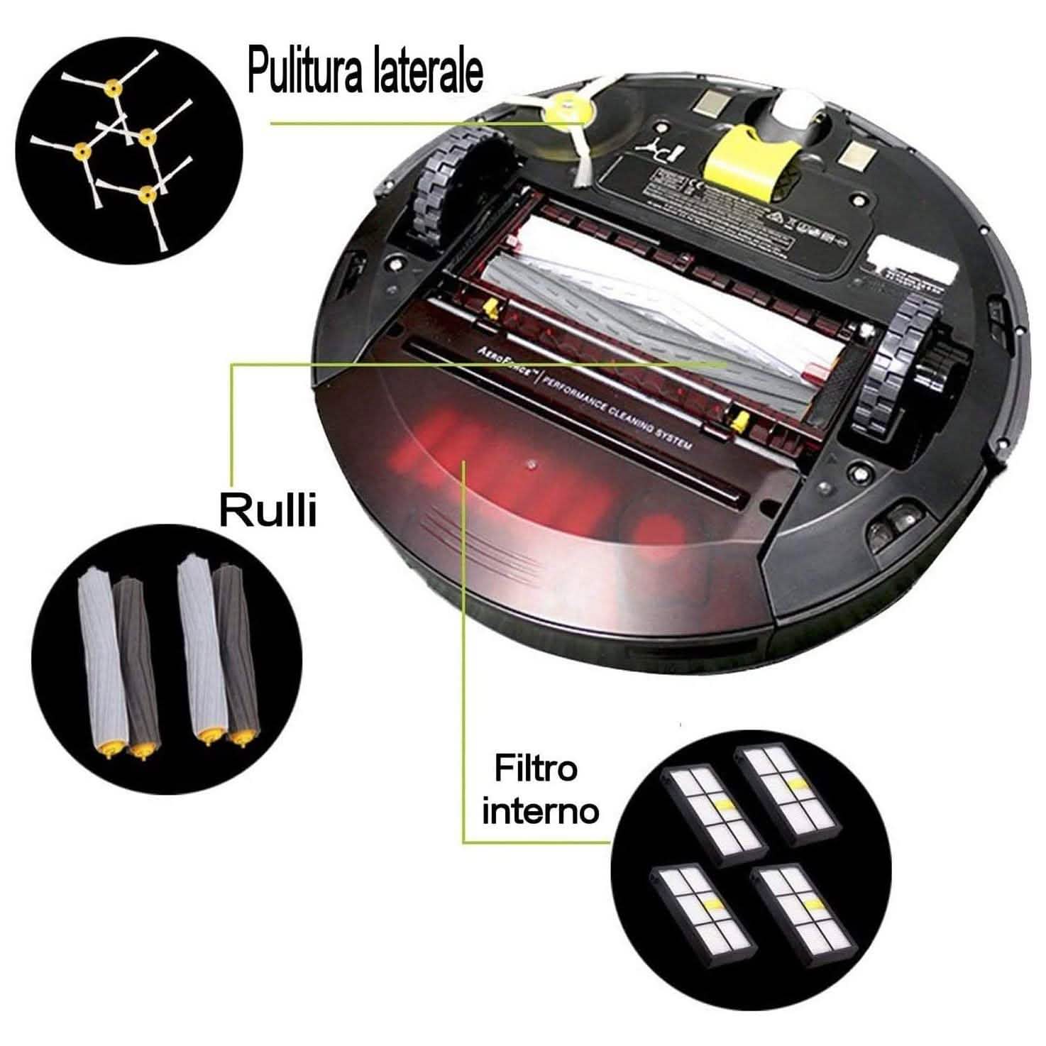 iRobot Roomba 805 Cleaning Vacuum Robot with Dual Virtual Wall Barriers and Bonus Filter (Refurbished)