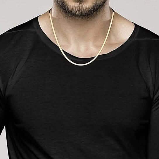 Italian Gold Sterling Silver Herringbone Chain