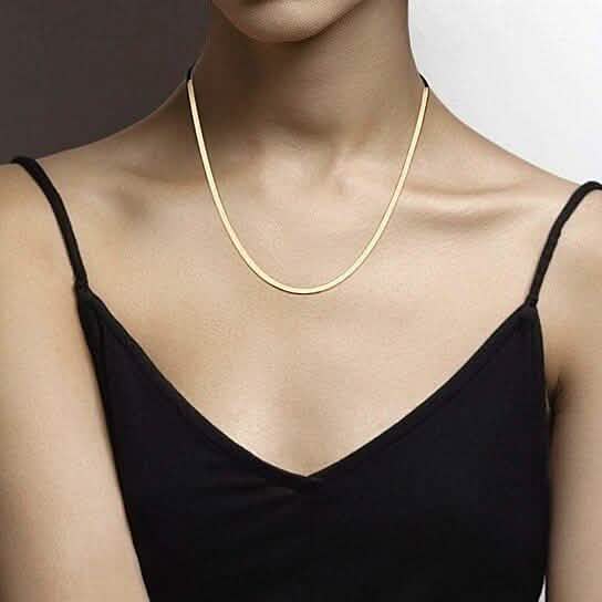 Italian Gold Sterling Silver Herringbone Chain