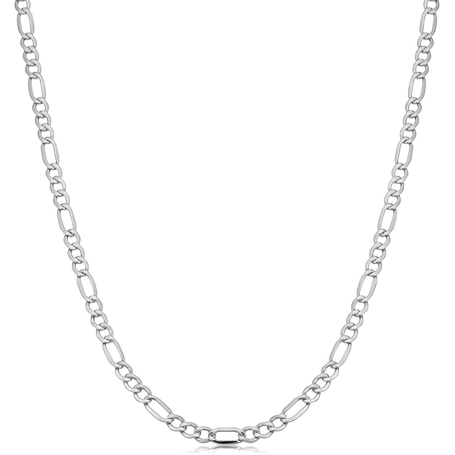 Italian Sterling Silver 3.5MM Figaro Chain