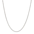Italian Sterling Silver Diamond Cut Bead Chain Necklace