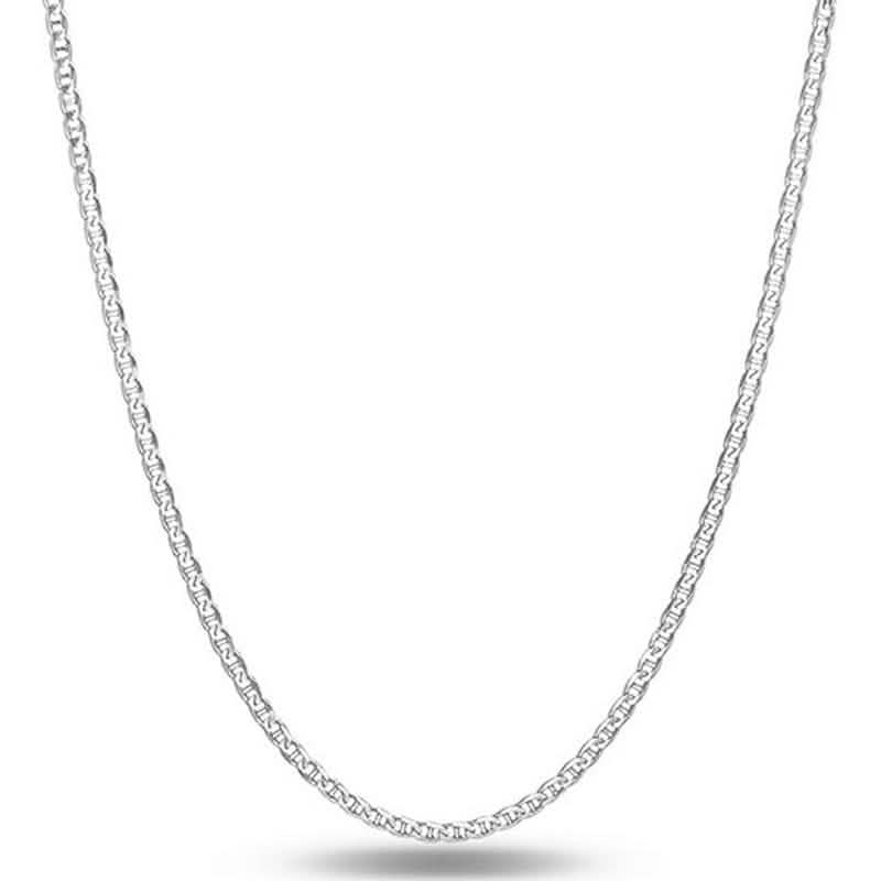 Italian Sterling Silver Mariner Link Chain