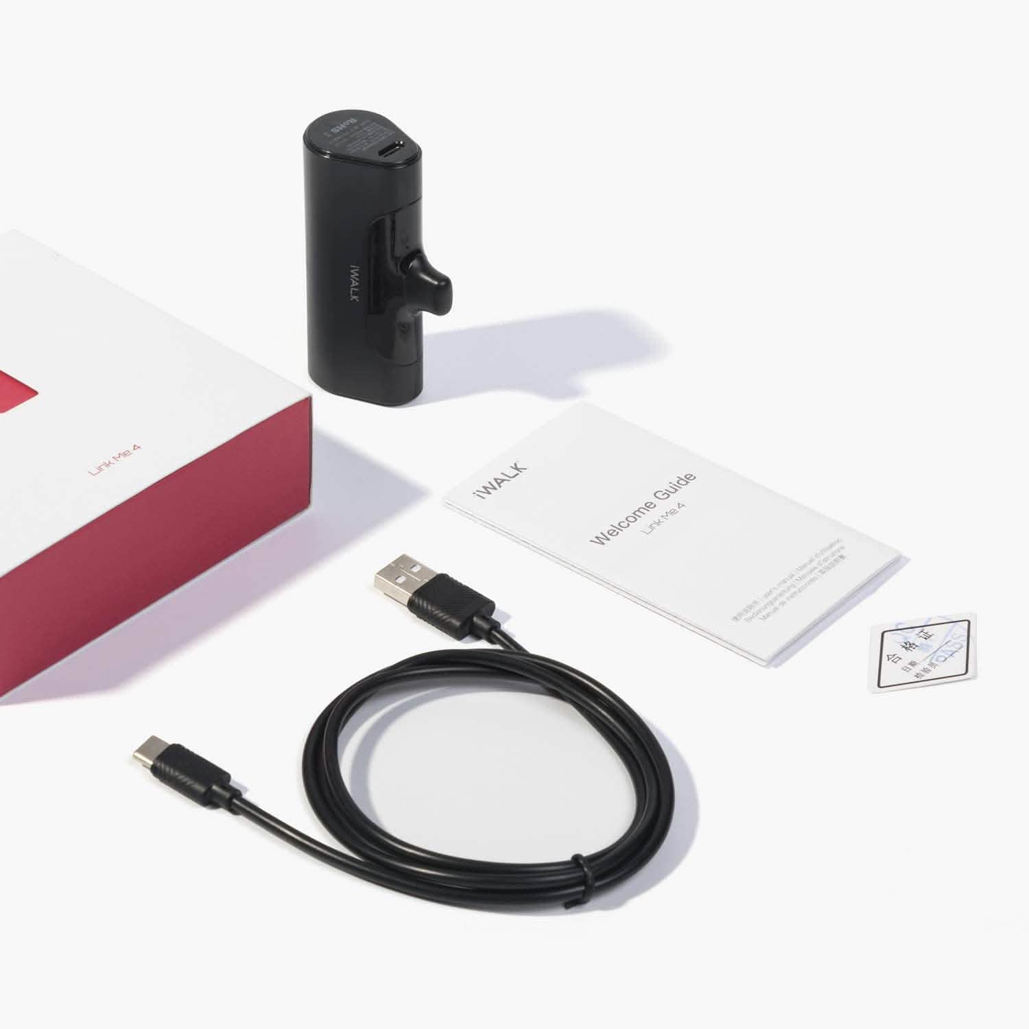 iWALK Small Portable Charger 4500mAh Ultra-Compact Power Bank