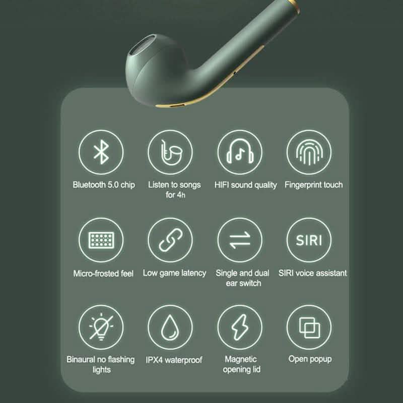 J18 TWS Bluetooth Earphone Stereo True Wireless Headset Earbuds
