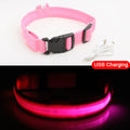 LED Dog Collar - Anti-Lost Rechargeable Safety Light-Up Collar for Night Walks