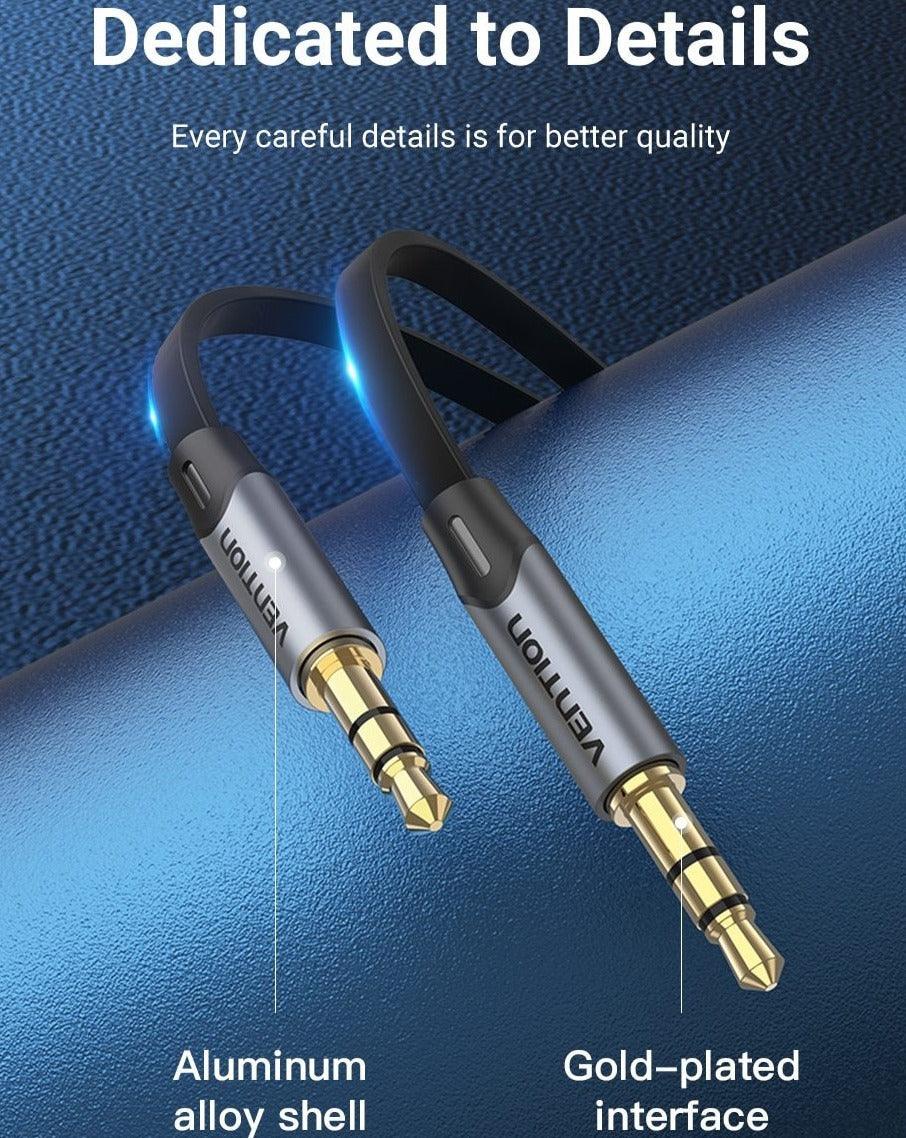Jack 3.5mm Aux Cable  3.5mm Audio Cable Jack  Headphones Speaker Cable Male Stereo Audio Cable Fabric Braided Compatible For Headphones Smartphone Car Stereos