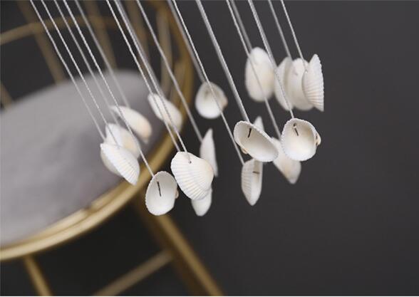 Japanese Wind Chimes Bells Hanging Ornaments Mobile Portable Waterproof Outdoor Wind-chime Mediterranean Style Home Garden Yard Decoration Natural Shell Wind Chimes Birthday Gifts