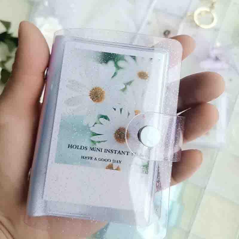 Jelly Color Photo Album for Mini Card Photo Sticker Album Mini Photo Album Transparent Glitter Card Holder Gifts For Valentine Gifts for Friends