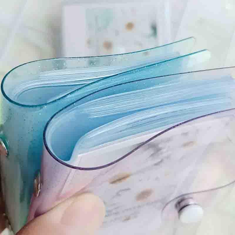 Jelly Color Photo Album for Mini Card Photo Sticker Album Mini Photo Album Transparent Glitter Card Holder Gifts For Valentine Gifts for Friends