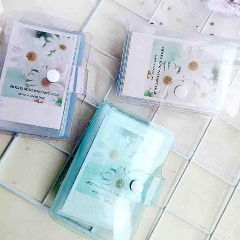Jelly Color Photo Album for Mini Card Photo Sticker Album Mini Photo Album Transparent Glitter Card Holder Gifts For Valentine Gifts for Friends