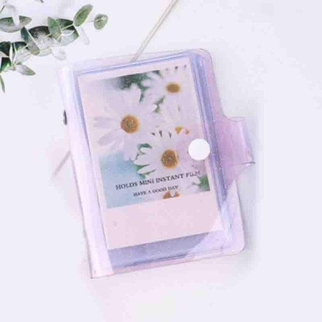 Jelly Color Photo Album for Mini Card Photo Sticker Album Mini Photo Album Transparent Glitter Card Holder Gifts For Valentine Gifts for Friends
