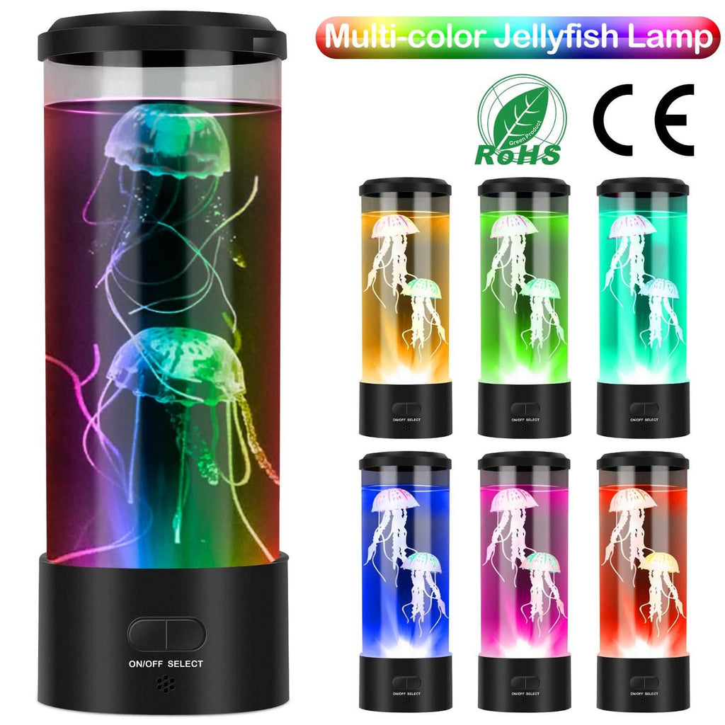 Jellyfish Lava Lamp Multicolor Changing Mood Night Light