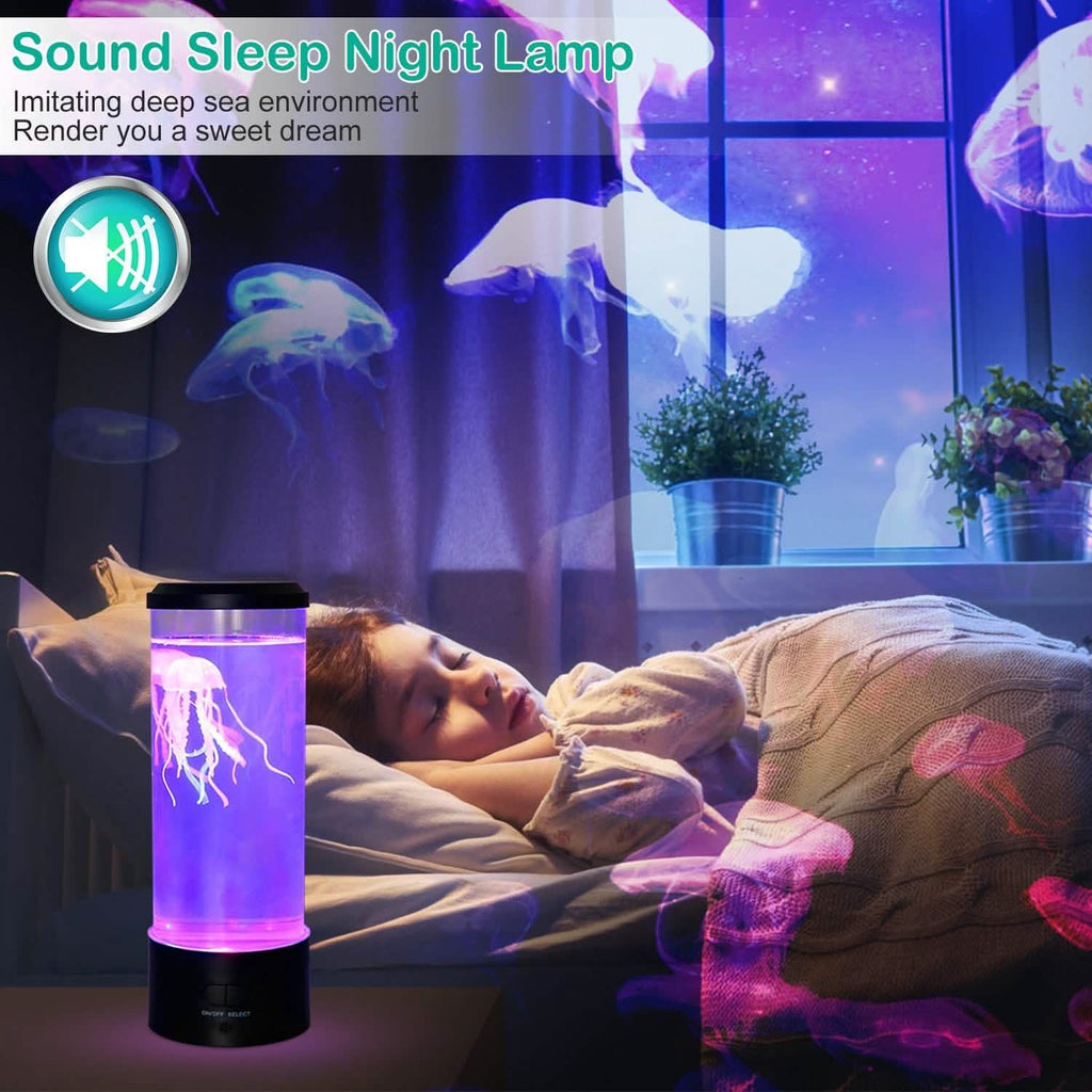 Jellyfish Lava Lamp Multicolor Changing Mood Night Light