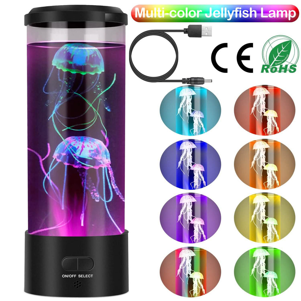 Jellyfish Lava Lamp Multicolor Changing Mood Night Light