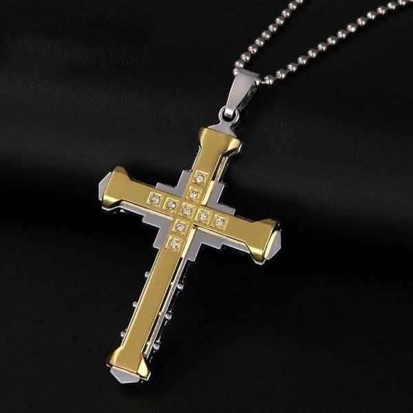 Jesus Cross Pendant Necklace Jewelry