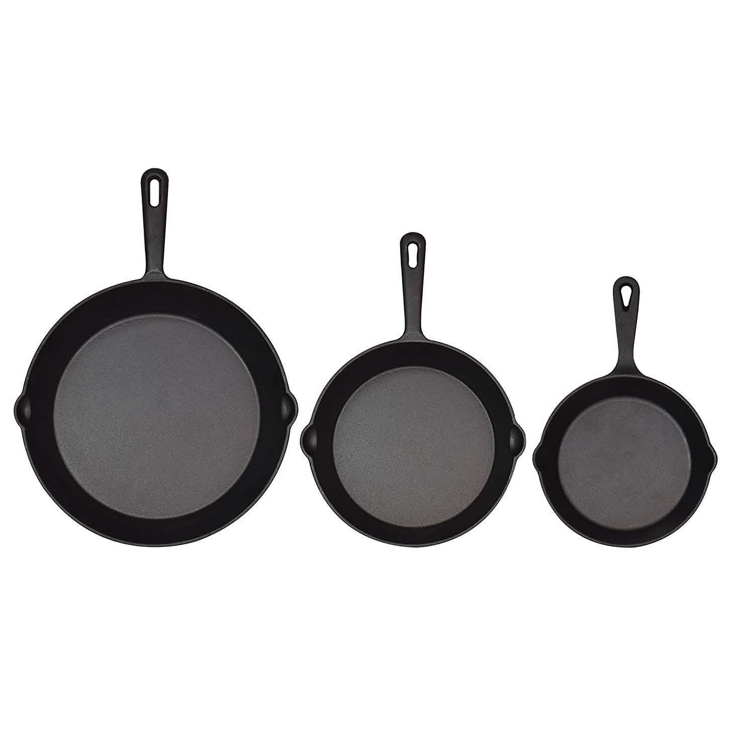 Jim Beam 3-Piece Cast Iron Skillets