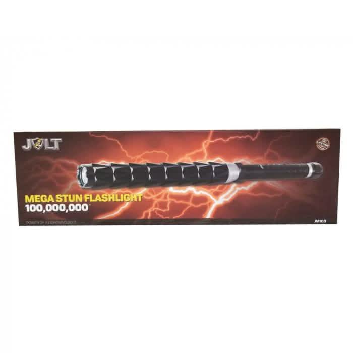 Jolt Mega Stun Flashlight Baton 100,000,000