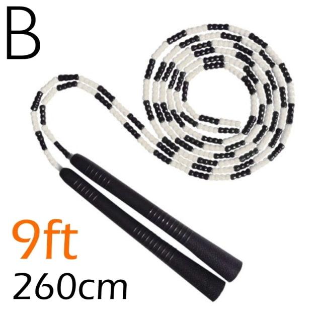 Jump Skipping Rope Beginner Soft Beaded Adjustable Tangles Free Fitness Skipping Rope For Men Women Kids Soft Beaded Skipping Rope Keeping Fit For Training Workout And Weight Loss