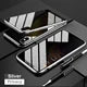 Magnetic Tempered Glass Privacy Metal Case iphone