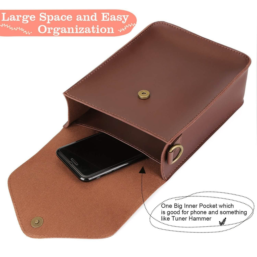 Kalimba Case Thumb Piano Flannelette Bag with Adjustable Strap