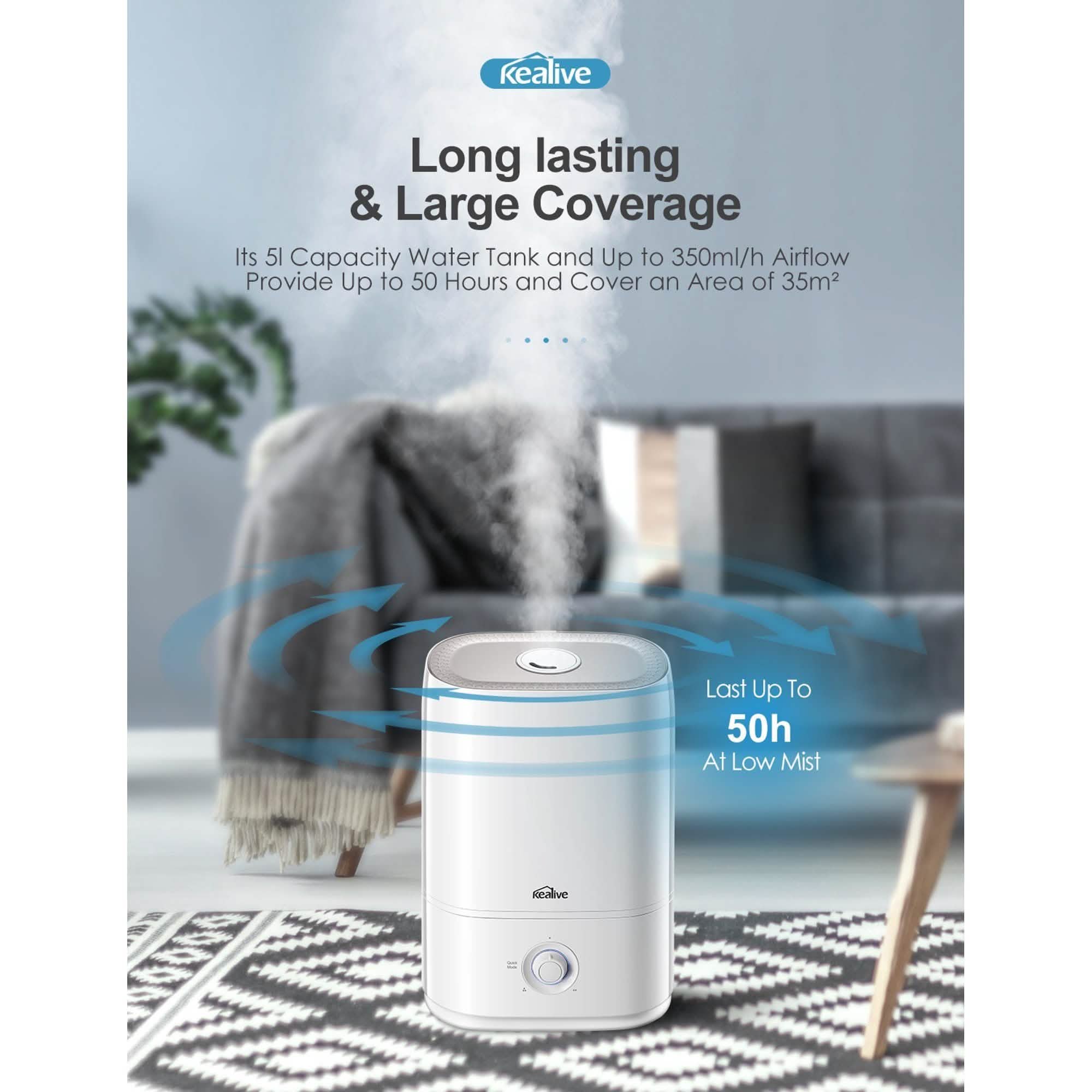 Kealive Cool Mist Humidifier