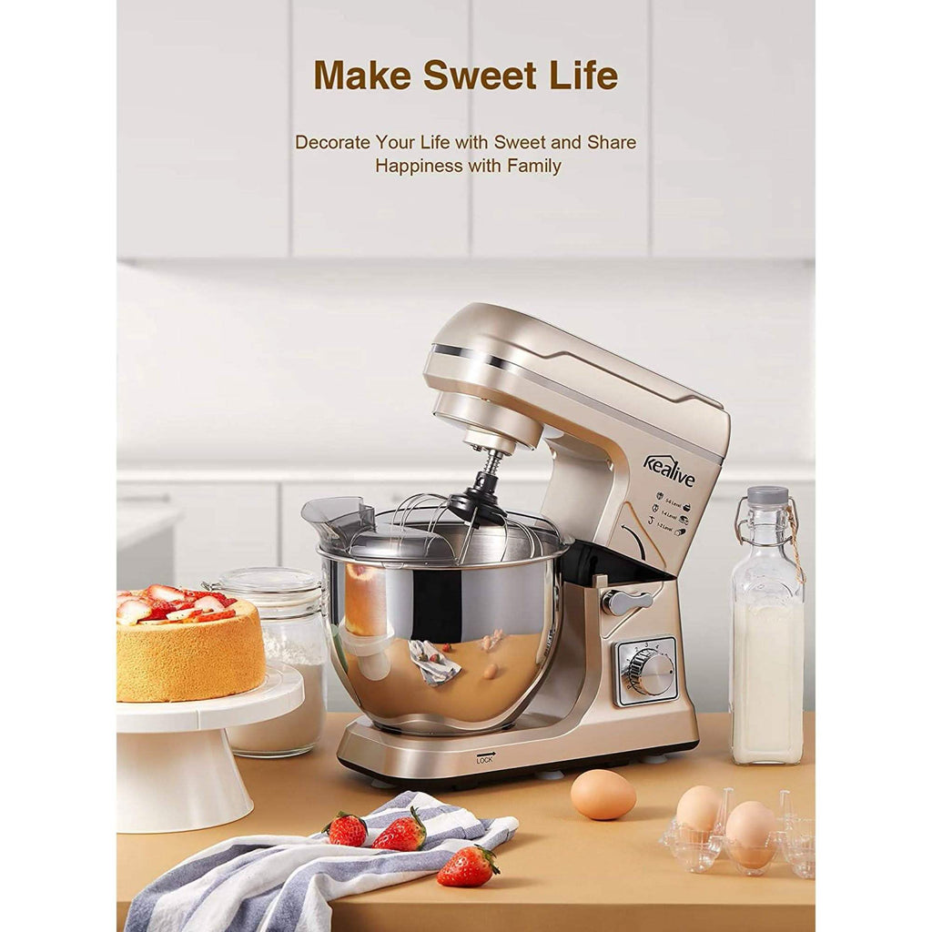 Kealive Stand Mixer - Electric Food Mixer Kitchen with 5.5QT