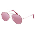 Kensie Carissa Women's Shiny Metal Aviator Sunglasses