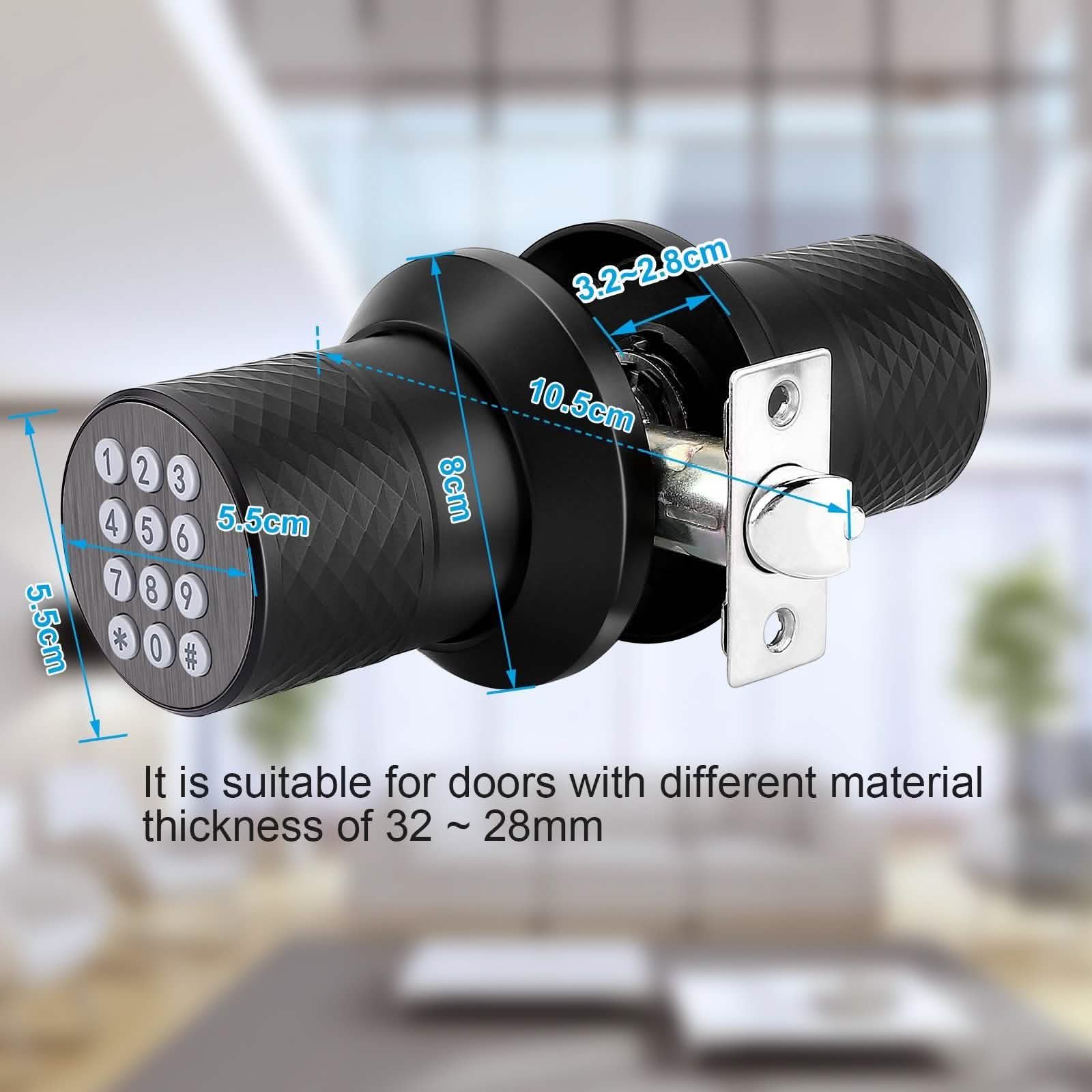 Keyless Smart Lock Digital Door Lock with Keypad & Spare Keys