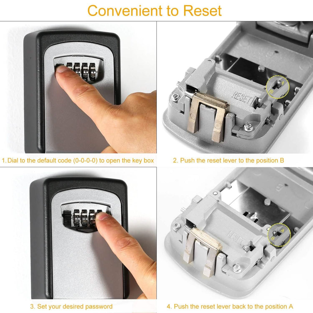 Keys Storage Lock Box with 4 Digits Combination