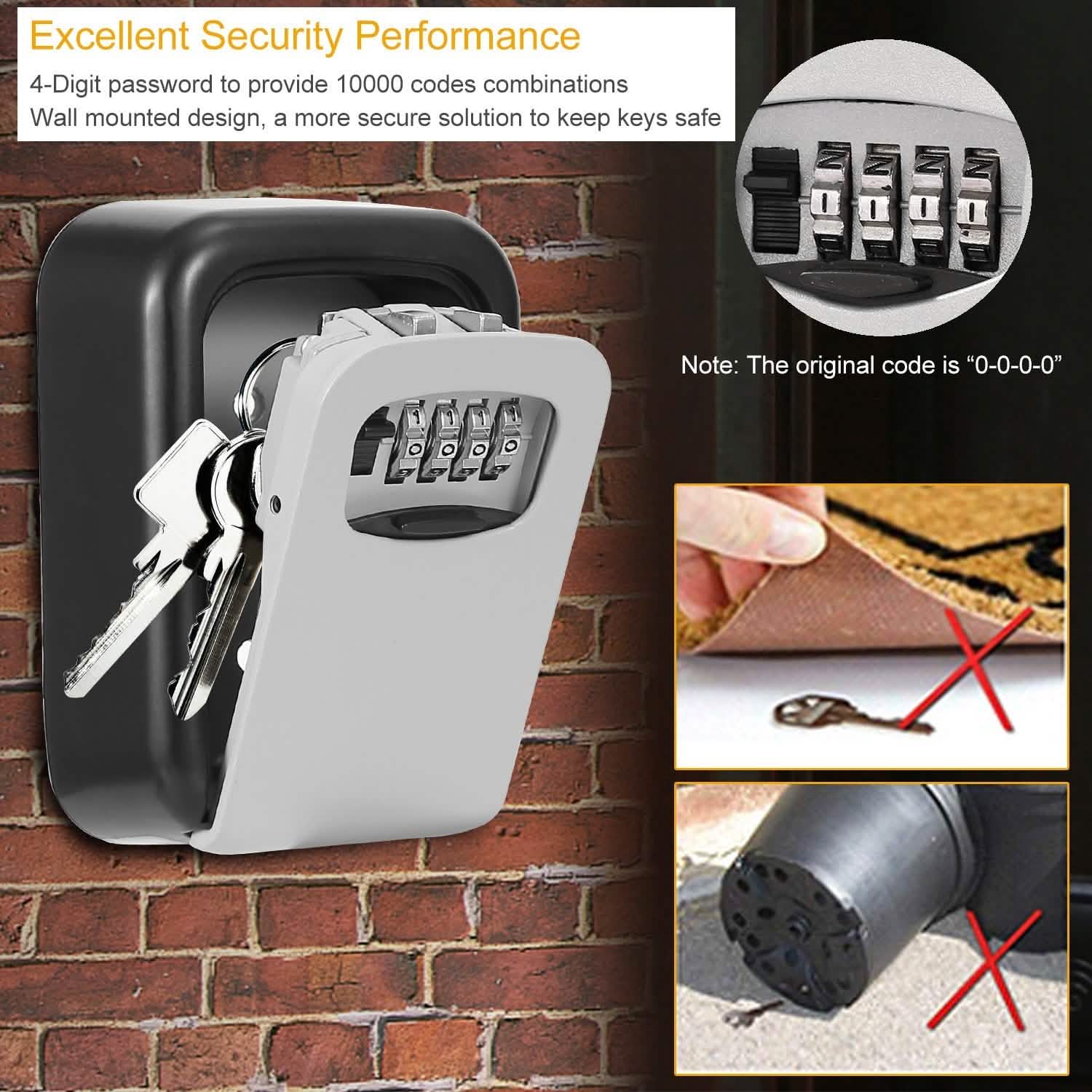 Keys Storage Lock Box with 4 Digits Combination