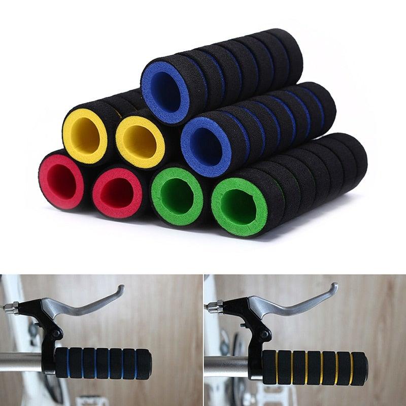Kids Bike Bicycle Tricycle Scooter Rubber Grip Handle Handlebar Grips Anti-skid Colorful Grips Mountain Bike Grips Sponge Bike Soft Handle Grips Suitable For Road Bikes Mountain And Kids Bikes