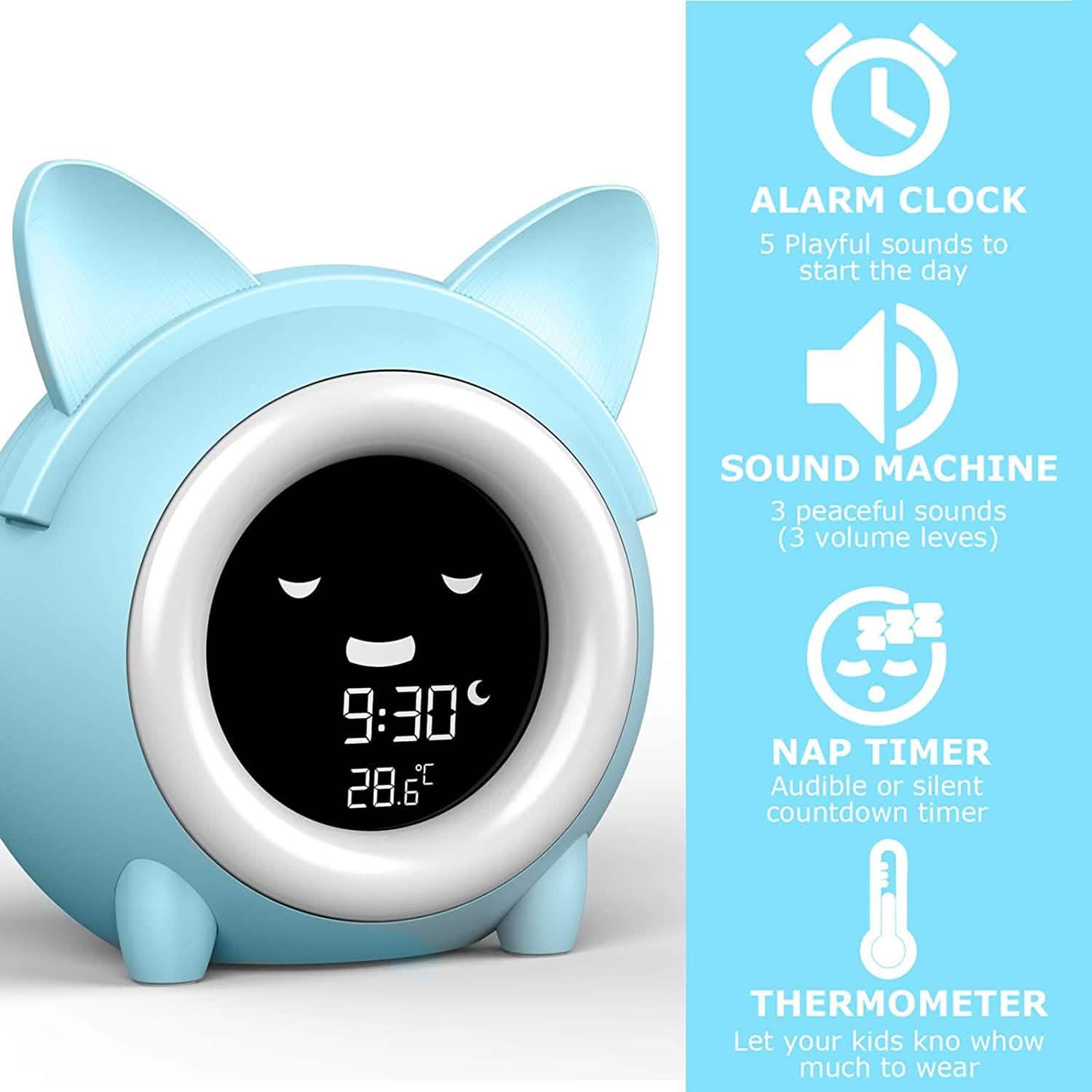 Kids Digital Alarm Clock with Night Light