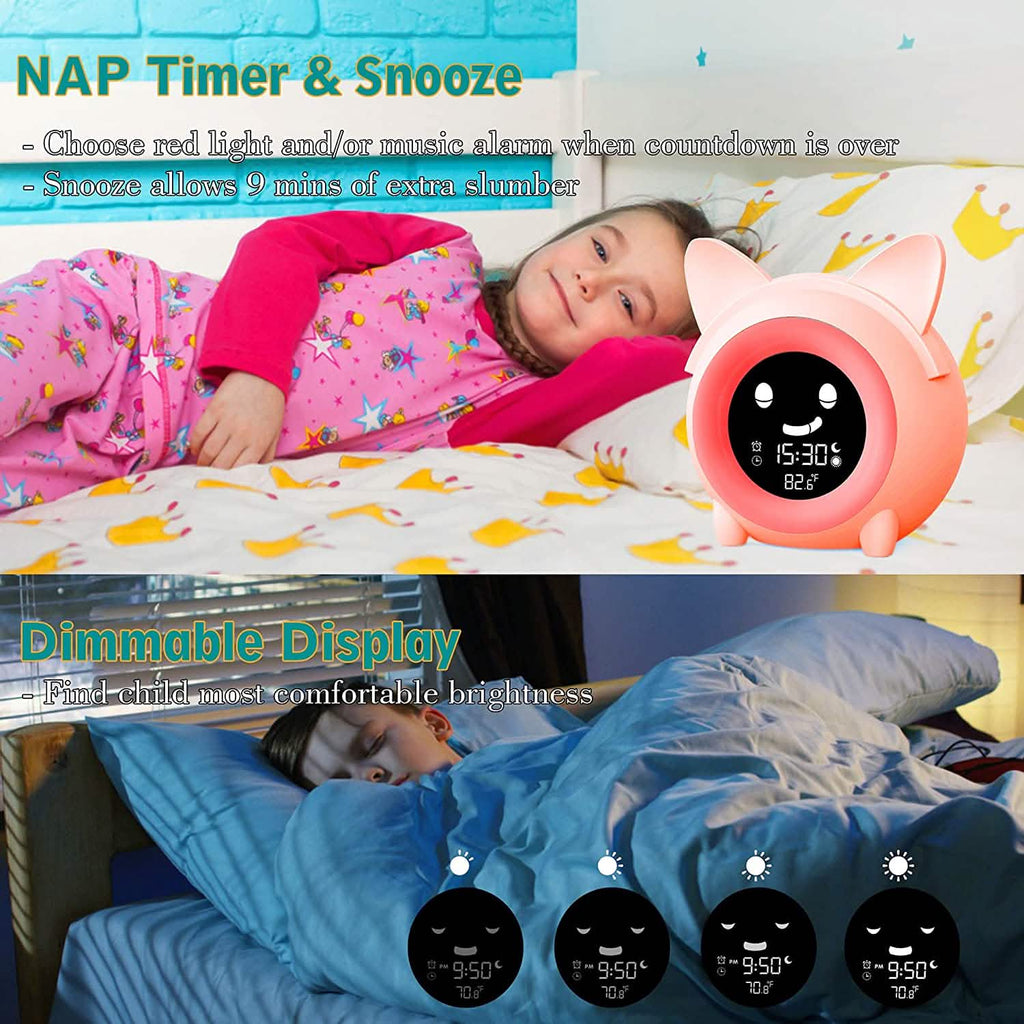 Kids Digital Alarm Clock with Night Light