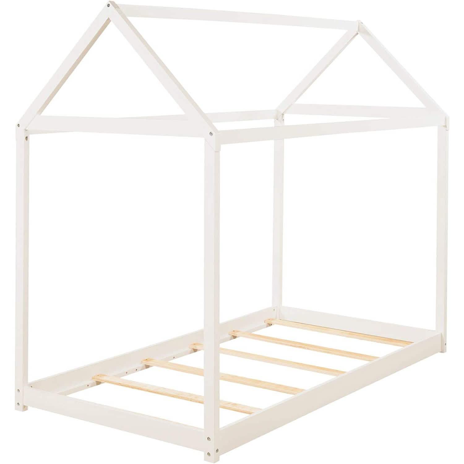 Kids House Bed Frame Twin Floor Bed