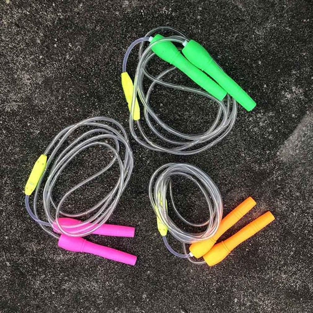 Kids Skipping Rope Neutral Plastic Colorful Flash Jump Rope Sports Led Light Skipping Rope LED Light Up Adult Kids Jump Skipping Rope Fitness Comfortable Grip Jump Rope For Kids