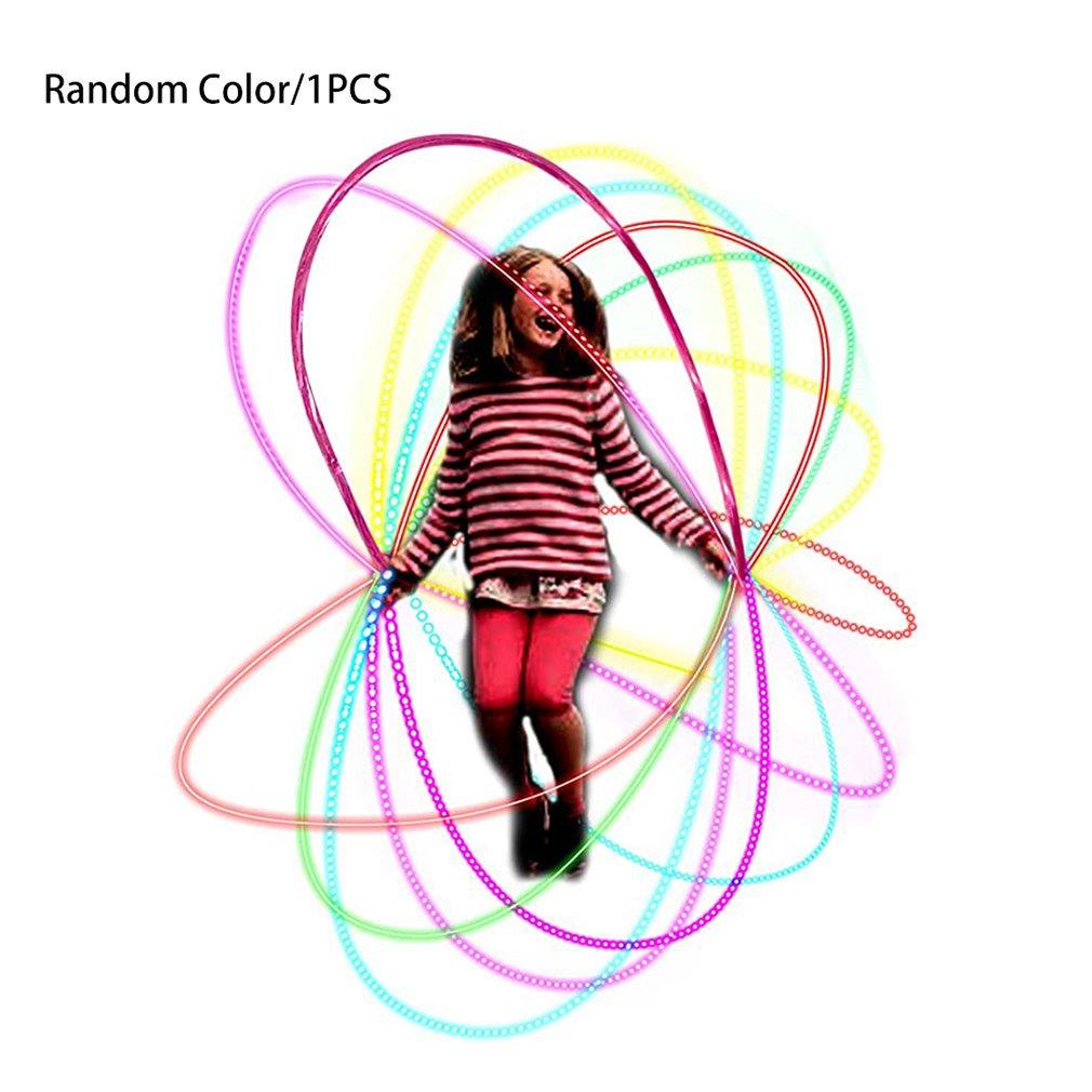 Kids Skipping Rope Neutral Plastic Colorful Flash Jump Rope Sports Led Light Skipping Rope LED Light Up Adult Kids Jump Skipping Rope Fitness Comfortable Grip Jump Rope For Kids