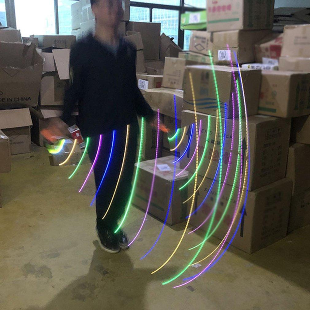 Kids Skipping Rope Neutral Plastic Colorful Flash Jump Rope Sports Led Light Skipping Rope LED Light Up Adult Kids Jump Skipping Rope Fitness Comfortable Grip Jump Rope For Kids