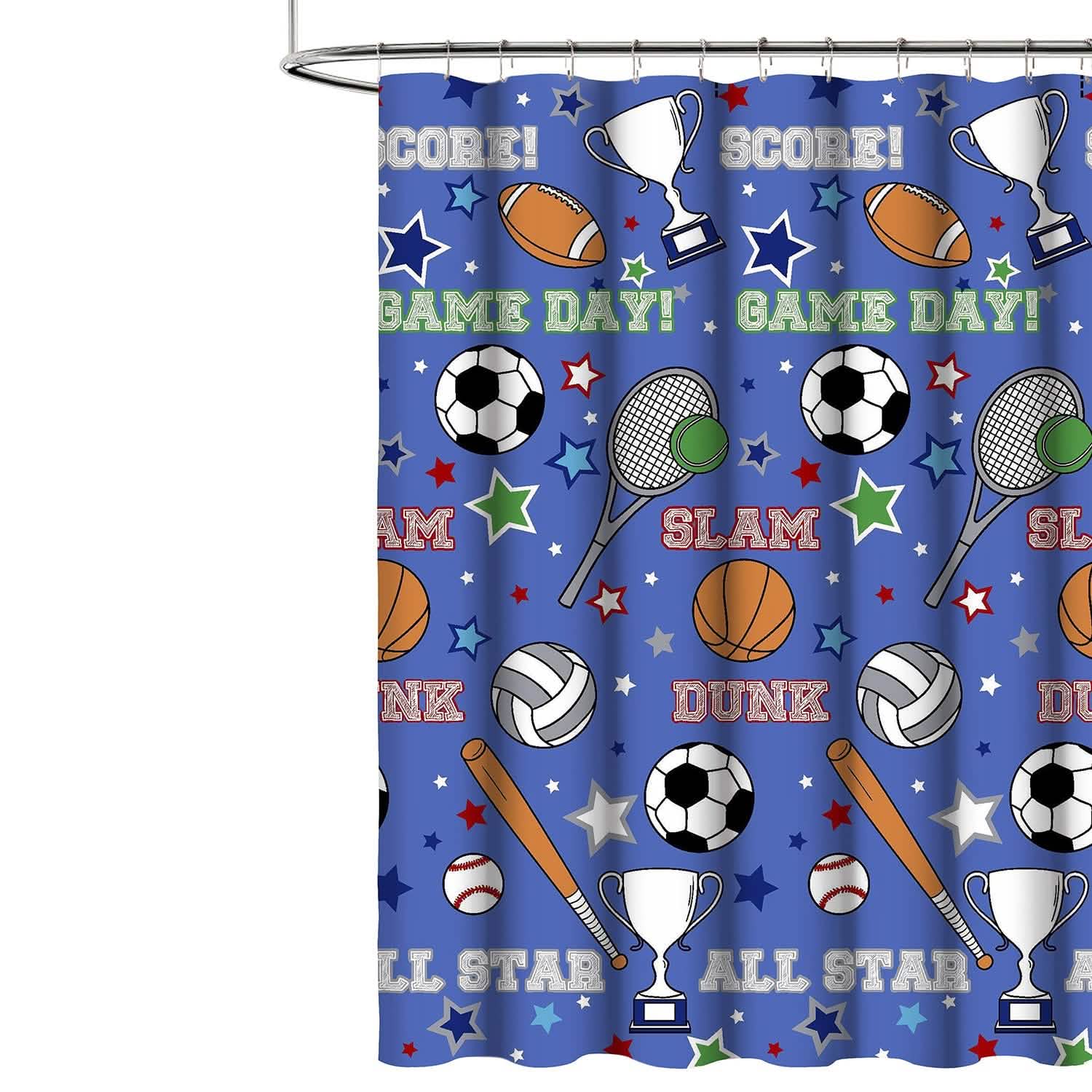 Kidz Mix Game Day Shower Curtain