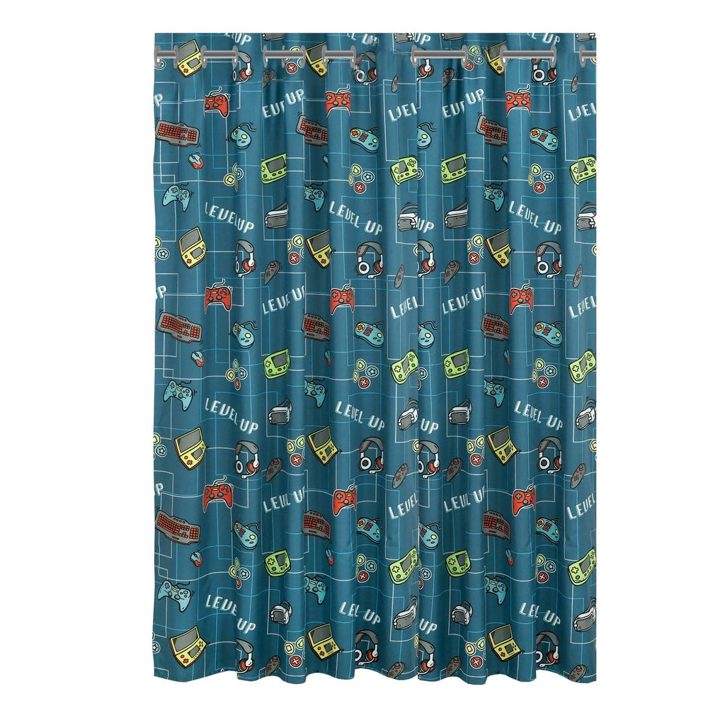 Kidz Mix Level Up Glow-in-the-Dark Shower Curtain