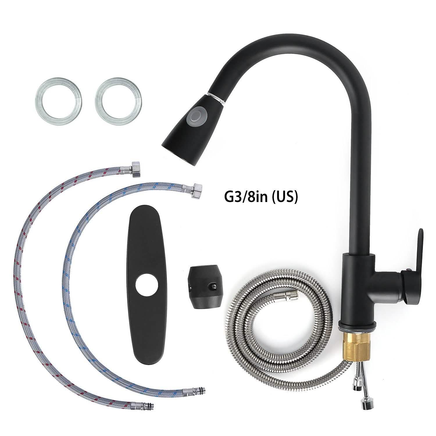 Kitchen Faucet Single Handle with Hot and Cold Control