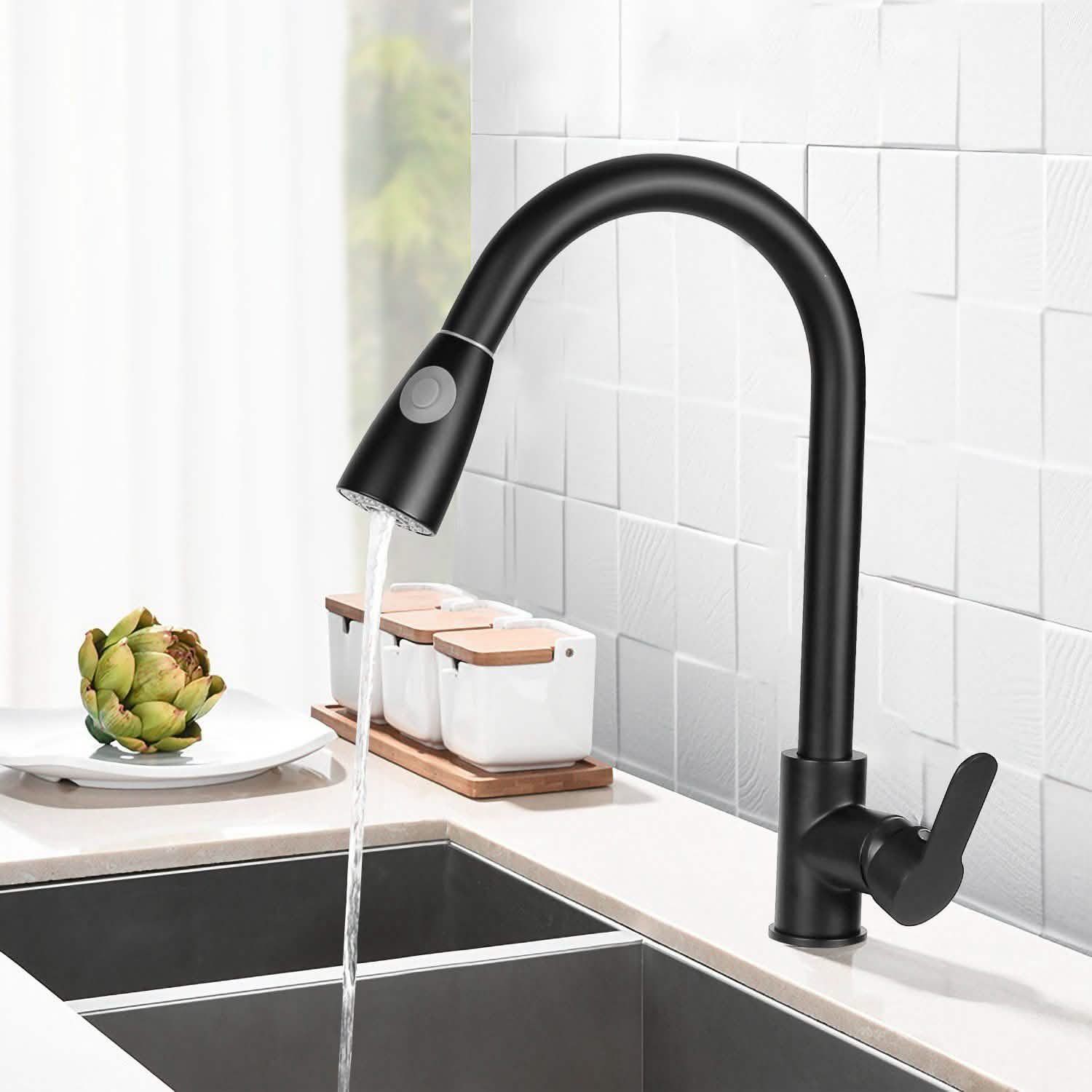Kitchen Faucet Single Handle with Hot and Cold Control