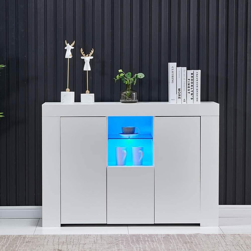 Kitchen Sideboard Cupboard with LED Light