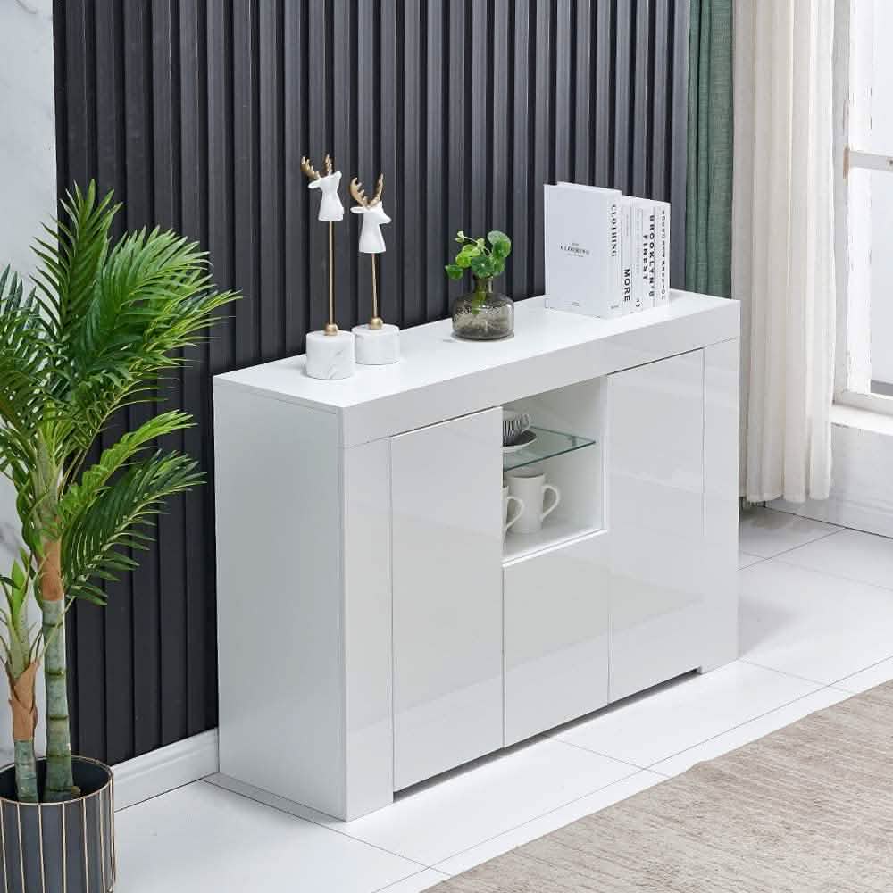 Kitchen Sideboard Cupboard with LED Light