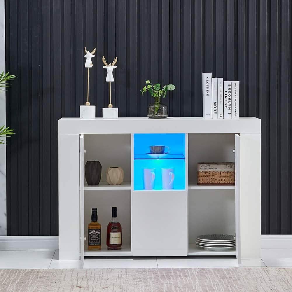 Kitchen Sideboard Cupboard with LED Light