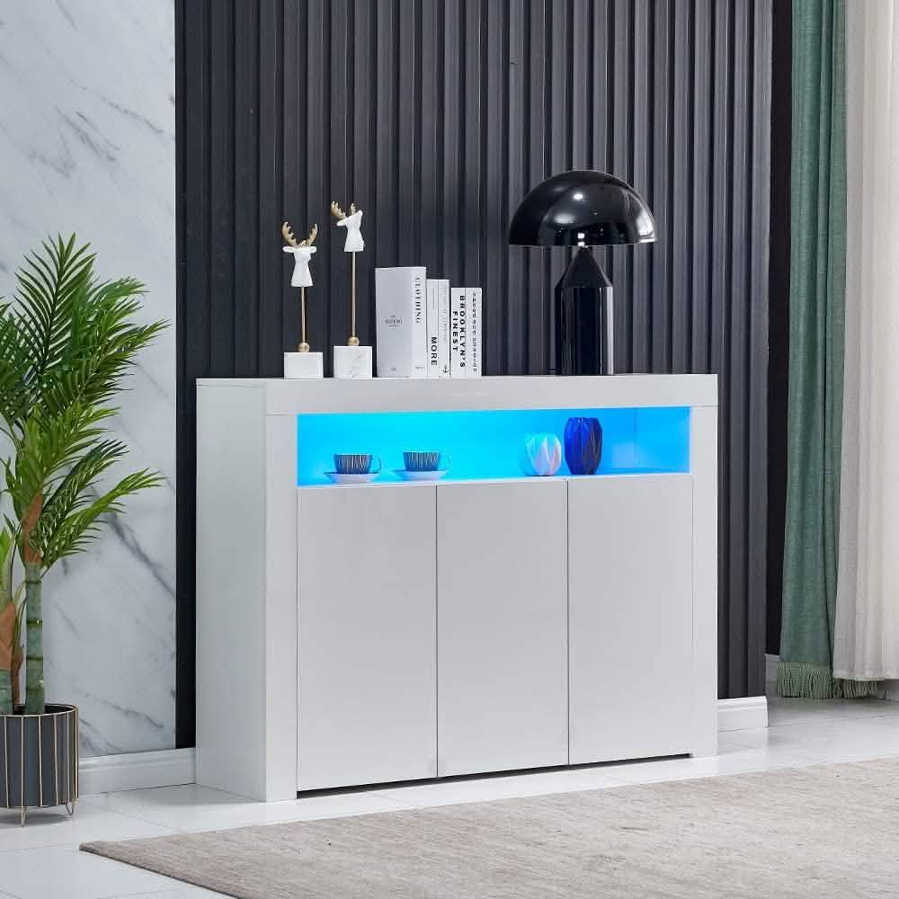 Kitchen Sideboard Cupboard with LED Light