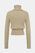 Knitted top women's solid color versatile
