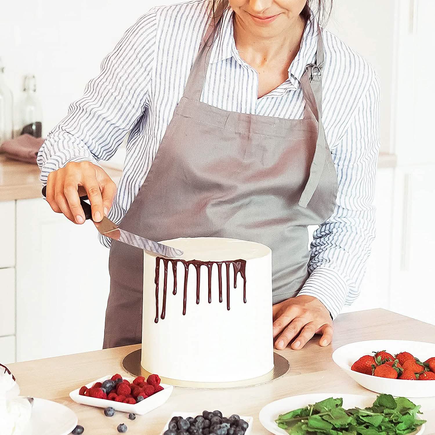 Kootek 11 Inch Rotating Cake Turntable with 2 Icing Spatula and 3 Icing Smoother