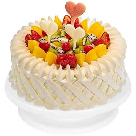 Kootek 11 Inch Rotating Cake Turntable with 2 Icing Spatula and 3 Icing Smoother