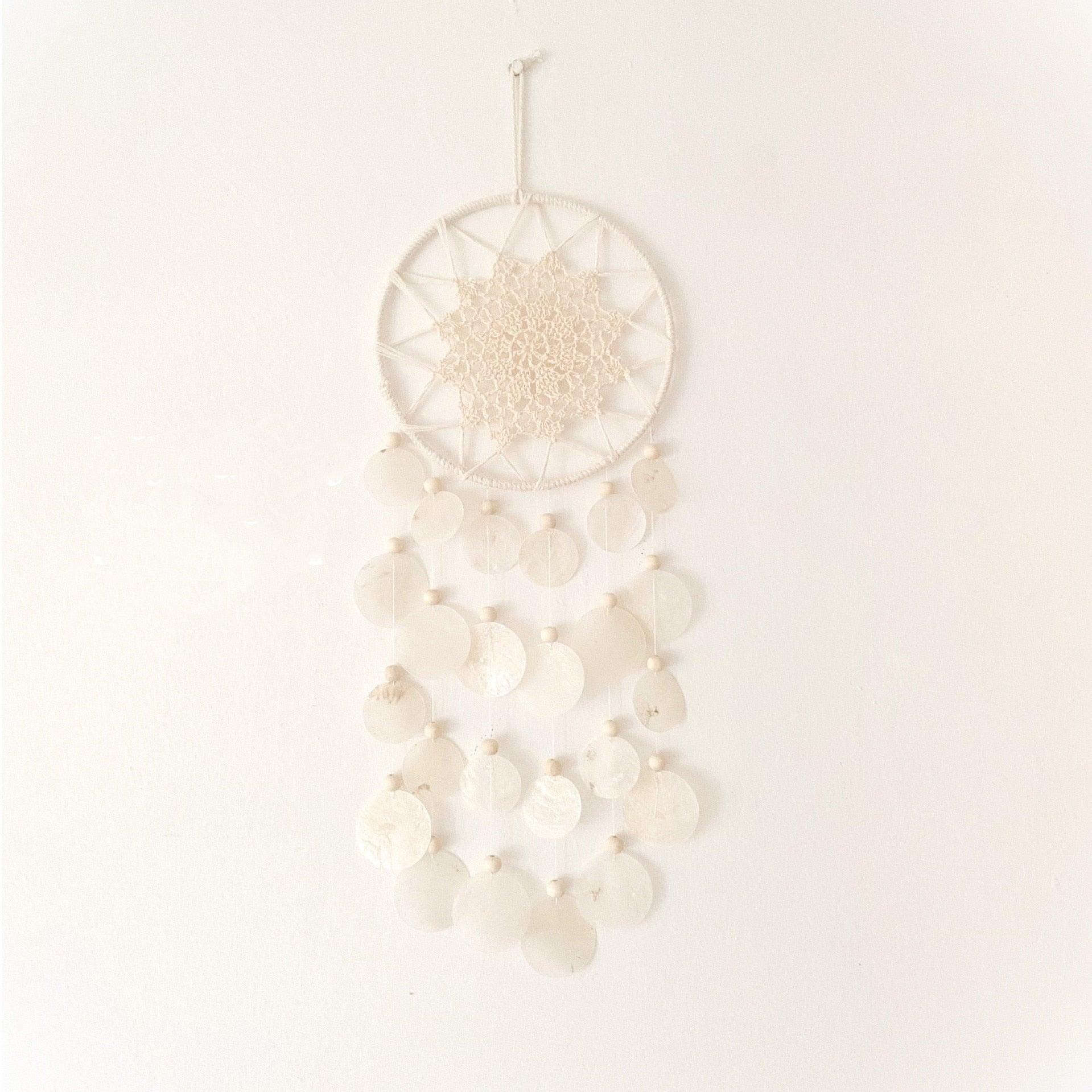 Korean Style Home Shell Melodious Sound Wind Chime Room Decoration Ornaments Nordic Hanging Wind Bells Wall Pendant For Home Office Kids Room Nursery Decor Gifts Photography Hanging Wind Chimes